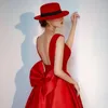Sukienki imprezowe HARAJPEE TRACJA PO SUKIENKA WEDLIWA 2024 Codziennie minimalistyczny styl leśny Formalny Hepburn Sapender Satin Chic Vestido