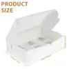 15Pcs Paper Cupcake Boxes Paper Cupcake Container with Clear Window 6 Cavity Muffin Cupcake Paper Cup Oilproof Cake Wrapp Cases