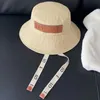 Emmer hoed ontwerper heren beanie cap dames brede rand casual pure katoenen brief mode zandige strand zon caps hoge kwaliteit