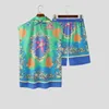 Men Sets Printing Vacation Loose Lapel Sleeveless Shirt Shorts 2PCS Summer Streetwear Casual Men Hawaiian Suits INCERUN 240412