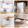 Storage Bottles Plastic Garbage Bag Dispenser Creative Wall Hanging Foldable Organizer Freezer Bags Holder For Kitchen