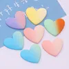 Figurines décoratives 100pcs kawaii Gradient Color DIY Craft arrière Resin Resin Peach Heart Cabochon Scrapbook Accessoires