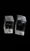 2PCS天然透明な正方形の方解石石