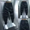 Pantaloni da carico di cotone joggers uomini streetwear hip hop pantaloni maschi casual harem pantaloni estate harajuku spazzolato 240403