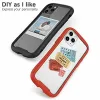 Transparant acryl TPU -schokbestendige telefoonhoes voor iPhone 11 12 13 14 15 Pro 7 8 SE Side Creative Protect Cover Telefoonaccessoires