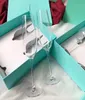 Роскошный дизайнер Crystal Goblet Martini Wine Glass Romantic Candlelight Ужин Свадебные флейты бокал для пива Mug4987907