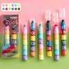 6 couleur en 1 markeur de surligneur stylo créatif couture solide fluorescent stylo graffiti peinture stylos kawaii papeterie