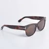 Óculos de sol Tom Ford Large Frame TF58 Óculos de sol UV400 Viciços de sol do sol ao ar livre Ciclismo esportivo e óculos de praias com caixa original