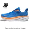 Hommes de qualité supérieure de qualité supérieure Clifton 9 Chaussures de course Bondi 8 noir blanc rose glacée bleu pêche pêche foule rouge carbone 2 bas de nuages coureurs jogging