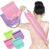 Exfoliant frotter le bain serviette de lavage élastique douche élastique Corps nettoyage de gommage Massage Baignoire Boutelle Bodage Washing