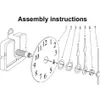 Kwarcowy mechanizm ruchu zegara Części Nowe zastąpienie niezbędnych narzędzi do majsterkowania z czerwonymi rękami cichy cichy244d