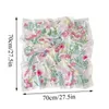 Scarves Floral Print Neckerchief Fashion Sun Protection Square Women Head Scarf Satin Silk Shawl Wraps Female Bandana