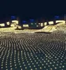 10m 8m 2000 슬라이스 크리스마스 조명 크리스마스 네트 그물 라이트 동화 파티 정원 웨딩 장식 커튼 조명 DHL 4918732