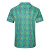 Letnia męska koszulka Designer Drukuj Buzja Karbunia luźna wersja krótkie rękaw Hawajski Top Wysokiej jakości stylowa męska koszula pływacka Kolekcja plażowa rozmiar M-3xl #21