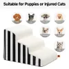 Mewoofun chien Pet Pet Dog 3 marches escaliers Corgi Ladder Masse canapé de chien de haut en bas de la pente de lit