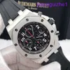 Lastest AP Wrist Watch Royal Oak Offshore Series 42mm Calendar Timing Red Devil Vampire Automatic Mechanical Steel Watch Steel 26470ST.OO.A101CR.01 Black Disc