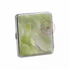 Colorful Marble Pattern Leather Metal Smoking Cigarette Cases Storage Box Portable Opening Elastic Band Clip Herb Tobacco Exclusive Housing Pocket Stash Case