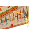 Karta poznawcza Karta poznania Kolor Magnetyczny i liczba labirynt Montessori Toys for 3+ -letnia drewniana linijka nauka edukacyjna liczenie 240412