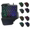 Clavier de jeu filaire professionnel Backlight LED coloré RGB 35 touches un clavier à membrane onehanded teclado mecanico gamer keypad4413846