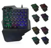 Professiona Wired Gaming Keypad colorful RGB LED Backlight 35 Keys Onehanded Membrane Keyboard teclado mecanico gamer Keypad4413846