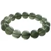 Link Bracelets Natural Green Crystal Bracelet Dark 108 Tourmaline Ghost For Men And Women