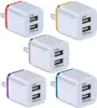 Universal Mini 21A Dual USB Charger Phnom Penh Electricating Mobiltelefonladdare Färg för smartphone Huawei Xiaomi4116646