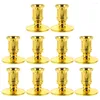 Mum Tutucular 10 Pc Tealight Candleight Plastik Stand Düğün Dekoru Dekorasyonları Konik Kapalı Şamdan