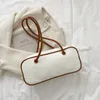 Umhängetaschen 2024 Mode Frauenbeutel tragbare PU Leder Casaul Französische Top Handtaschen Designer Messenger Griff Sac A Main