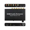 Новый 2024 4K 5,1CH HDMI Аудио -экстрактора декодирования коаксиального до RCA AC3/DST до 5.1 Аналоговый преобразователь усилителя для PS4 DVD -плеер HDTV для DVD PS4 DVD