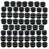 Bouteilles de rangement 200pcs 10g 10 ml Jar crème cosmétique en plastique noir avec couvercle de traction intérieure transparente bouteille de voyage vide petite capacité