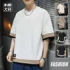 Spring/summer Short 2024 New Loose Fitting Two-piece for Men's Oversized Half Sleeved Trendy T-shirt