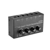 Förstärkare HA400 UltraCompakt ljudförstärkare 4 -kanaler Mini O Stero -hörlurarförstärkare med kraftadapter