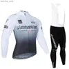 Велосипедные наборы Джерси 2024 Осенний тур De Italy DiTalia Bike Sports Jersey Men Men Cycling Clothing Set Long Seve Jerseys MTB Beatchab Bicyc Wear L48