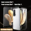 2 en 1 Film d'hydrogel mate avant intérieur pour Honor V Purse Magic V VS 2 V2 RSR Clear HD TPU Soft Screen Protector