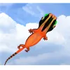 12m Giant Lizard Gecko Kite Soft Inflatable Color Animal Kites Ripstop Polyester Single Line Long Tail Kite Adult Flying Toys