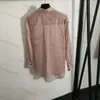 Kvinnliga randiga lösa skjortor Office Sun Protection Bluses Långärmning Vintage Tops -knappskjorta
