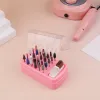 30 Holes Nail Art Drill Storage Box Grinding Polish Head Bit Holder Display Nail Drill Bits Organizer Nail Stand Manicure Tools