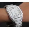 Luksusowe wyglądające w pełni oglądanie modyfikowanych dla mężczyzn Woman Top Craftsmanship Unikalne i drogie Mosang Diamond 1 1 5A zegarki dla Hip Hop Industrial Luksurious 2815