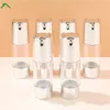 Opslagflessen 6 stks 30 ml lege zilveren airless pompfles cosmetische crème reismaat dispenser navulbare containers