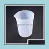 Testers Measurements 250Ml Sile Measuring Cup Mtiple Times Use For Resin Cast Epoxy Mixing Uv Mold Craft Tool Semi Clear Drop Deli Dhj7F