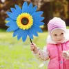 Windmill Sunflower Rotating Wind Spinner Stake Lawn Flown Pitchwheel Outdoor Party Garden Yard Decor Dzieciowe zabawki 240412