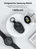 Galaxy Watch 6/6 Classic/5 Pro/4/3、Gear S4、S3、Active2磁気ワイヤレスキーチェーンバッテリーパワーバンク用のリング1400MAHポータブル充電器