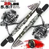 Sougayilang Angelrute und Reel Combo Telescopic Fishing Rod drehen Rollen maximal 20 kg für Salzwasser Süßwasser Beach Fischerei 240408