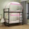 Mosquito fondo pieno Mosquito Portable pieghevole Portable Singledoor Dormitory House Homehold Single Letto 240407