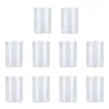 Storage Bottles 10 Pcs Cajas De Regalo Transparente Containers Lids Cookie Jar Home Organization Tea