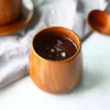 Gobelets tasses en bois à ventre en pot tasses ménagères bière