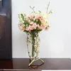 Vases European Creative Glass Vase Decoration Living Room Flower Arrangement Simulation Dry Home