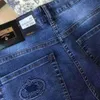 Jeans gegen Designer Männer lässige Hosen Klassiker gestickt Jeans Herren Hosen Plus Size Fashion Denim PNATS 29-42 S