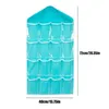 Storage Bags 16Grids Plastic Kids Shoes Organizers Clear Over Wall Door Hanging Closet Bag For Baby Socks Underpants Toys