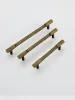 Antique Solid Brass Closet Furniture Hardware Knurled T Bar Cupboard Cabinet Pull Drawer Kitchen Knobs Dresser Furniture Handle